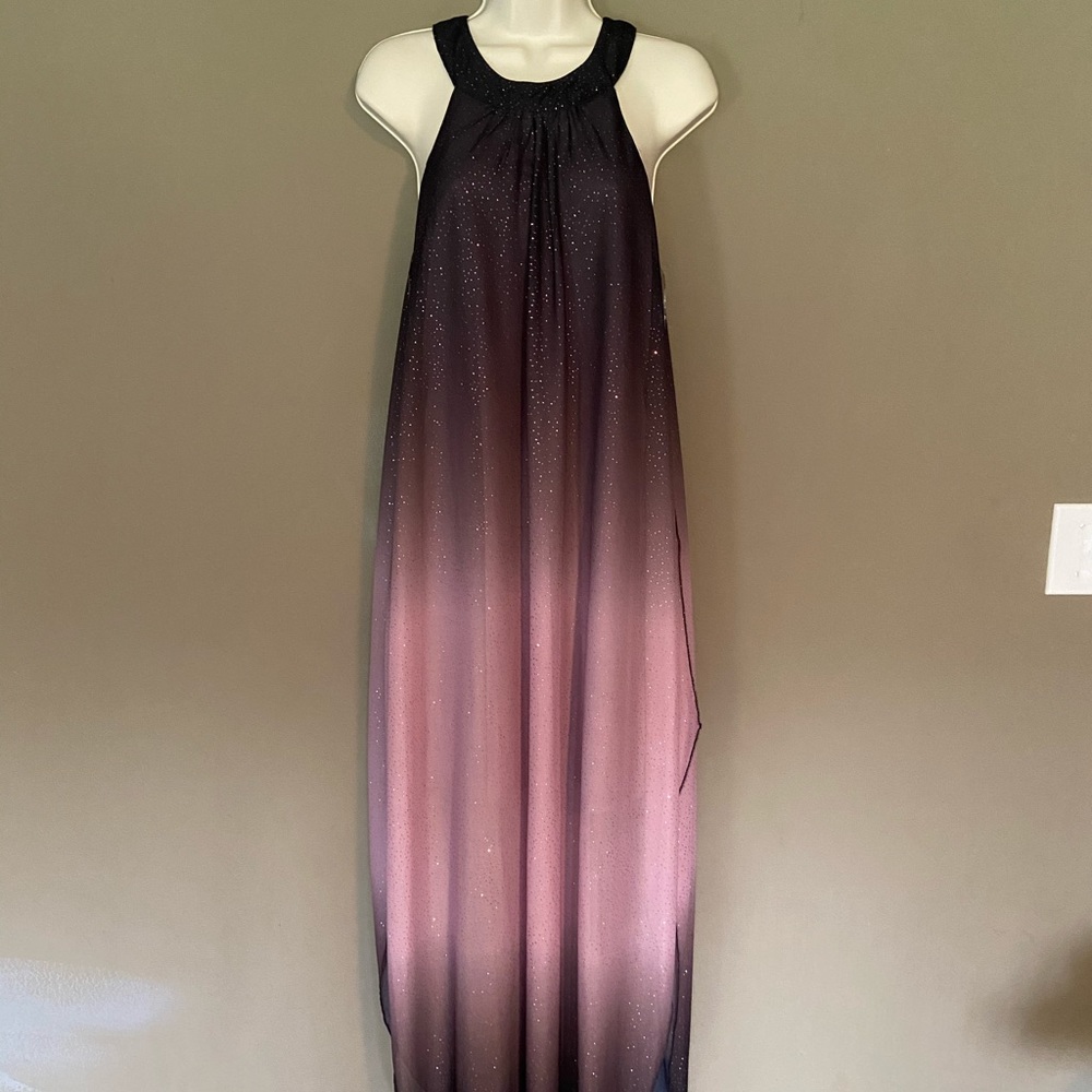 Purple ombré glitter dress